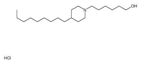 6-(4-nonylpiperidin-1-yl)hexan-1-ol,hydrochloride Structure