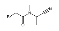 2-bromo-N-(1-cyanoethyl)-N-methylacetamide Structure