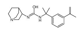 1-(1-azabicyclo[2.2.2]octan-3-yl)-3-[2-(3-prop-1-en-2-ylphenyl)propan-2-yl]urea Structure