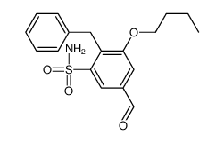 2-benzyl-3-butoxy-5-formylbenzenesulfonamide Structure