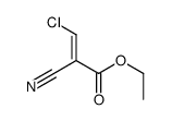 ethyl 3-chloro-2-cyanoprop-2-enoate结构式