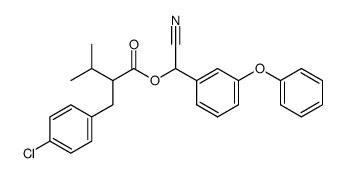 2-(4-Chloro-benzyl)-3-methyl-butyric acid cyano-(3-phenoxy-phenyl)-methyl ester Structure