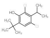 2,4-dichloro-3-propan-2-yl-6-tert-butyl-phenol结构式