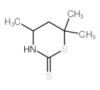 2H-1,3-Thiazine-2-thione,tetrahydro-4,6,6-trimethyl- structure