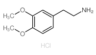 3,4-Dimethoxyphenethylamine (hydrochloride) Structure