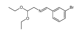 (3-bromo-benzylidenamino)-acetaldehyde diethylacetal结构式