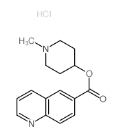 6-Quinolinecarboxylicacid, 1-methyl-4-piperidinyl ester, hydrochloride (1:1) picture