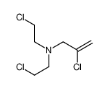 2-chloro-N,N-bis(2-chloroethyl)prop-2-en-1-amine Structure