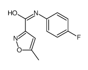 N-(4-fluorophenyl)-5-methyl-1,2-oxazole-3-carboxamide Structure