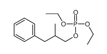 diethyl (2-methyl-3-phenylpropyl) phosphate Structure