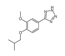 5-[3-methoxy-4-(2-methylpropoxy)phenyl]-2H-tetrazole Structure