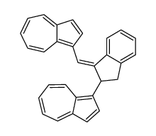 1-[(2-azulen-1-yl-2,3-dihydroinden-1-ylidene)methyl]azulene结构式