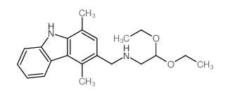 N-[(1,4-dimethyl-9H-carbazol-3-yl)methyl]-2,2-diethoxy-ethanamine picture