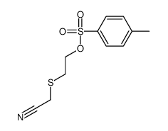 2-(cyanomethylsulfanyl)ethyl 4-methylbenzenesulfonate结构式