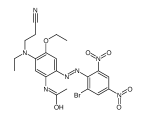 N-[2-[(2-Bromo-4,6-dinitrophenyl)azo]-5-[(2-cyanoethyl)ethylamino]-4-ethoxyphenyl]acetamide结构式