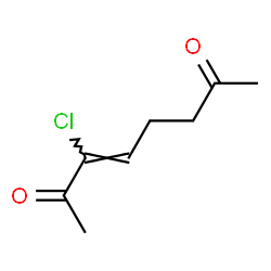 (E)-3-Chloro-3-octene-2,7-dione structure