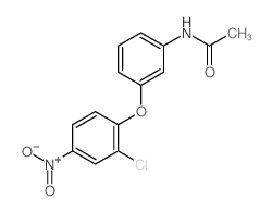 N-[3-(2-chloro-4-nitro-phenoxy)phenyl]acetamide结构式