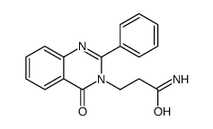 3-(4-oxo-2-phenylquinazolin-3-yl)propanamide Structure