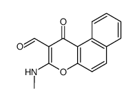 3-methylamino-1-oxo-1H-benzo[f]chromene-2-carbaldehyde Structure