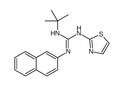 Guanidine, 1-tert-butyl-2-(2-naphthyl)-3-(2-thiazolyl)-结构式