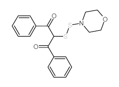 1,3-Propanedione,2-(4-morpholinyldithio)-1,3-diphenyl-结构式