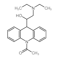 1-[9-(2-diethylamino-1-hydroxy-ethyl)-9H-acridin-10-yl]ethanone结构式