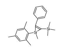 1-mesityl-1-methyl-3-phenyl-2-(trimethylsilyl)-1-silacyclopropene结构式