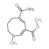 methyl (2E,4E)-5-carbamoyl-1-methyl-7,8-dihydro-6H-azocine-3-carboxylate structure