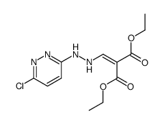 [(2-(6-chloro-3-pyridazinyl)hydrazino)methylene]propanedioic acid diethyl ester结构式