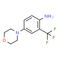 4-吗啉-4-基-2-(三氟甲基)苯胺结构式