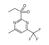 Pyrimidine, 2-(ethylsulfonyl)-4-methyl-6-(trifluoromethyl)结构式