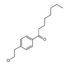 1-[4-(2-chloroethyl)phenyl]octan-1-one结构式