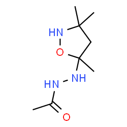 Acetic acid,2-(3,3,5-trimethyl-5-isoxazolidinyl)hydrazide结构式