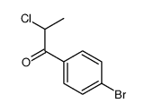 1-PROPANONE, 1-(4-BROMOPHENYL)-2-CHLORO- Structure