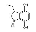 3-ethyl-4,7-dihydroxy-3H-2-benzofuran-1-one Structure