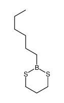 2-hexyl-1,3,2-dithiaborinane结构式