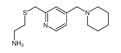 2-[[4-(piperidin-1-ylmethyl)pyridin-2-yl]methylsulfanyl]ethanamine Structure