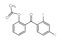 2-ACETOXY-2',4'-DIFLUOROBENZOPHENONE结构式