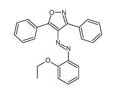 (3,5-diphenyl-1,2-oxazol-4-yl)-(2-ethoxyphenyl)diazene Structure