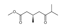 (R)-3,6-Dimethyl-5-oxo-heptanoic acid methyl ester结构式