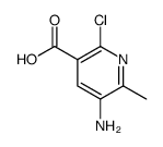 5-Amino-2-chloro-6-Methylnicotinic acid structure