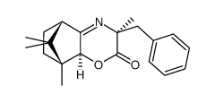 (1R,2S,5S,8S)-5-benzyl-1,5,11,11-tetramethyl-3-oxa-6-azatricyclo[6.2.1.02,7]undec-6-en-4-one结构式