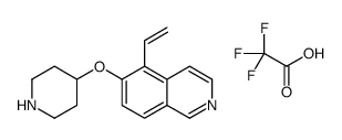 5-ethenyl-6-piperidin-4-yloxyisoquinoline,2,2,2-trifluoroacetic acid Structure