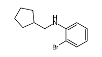 2-bromo-N-(cyclopentylmethyl)aniline Structure