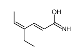 (2E,4E)-4-ethylhexa-2,4-dienamide Structure