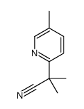 2-methyl-2-(5-methylpyridin-2-yl)propanenitrile Structure