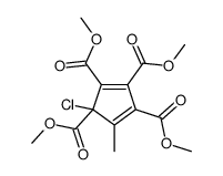 tetramethyl 1-chloro-5-methylcyclopenta-2,4-diene-1,2,3,4-tetracarboxylate Structure