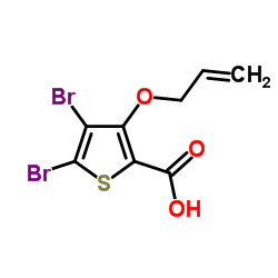 3-(Allyloxy)-4,5-dibromo-2-thiophenecarboxylic acid Structure