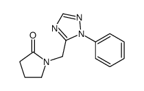 1-[(2-phenyl-1,2,4-triazol-3-yl)methyl]pyrrolidin-2-one结构式