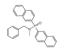 N-benzyl-N-methyl-P,P-di-2-naphthylphosphinamide结构式